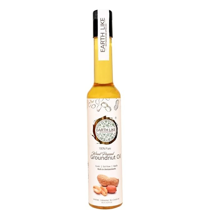 EARTH LIKE Wood Pressed GroundNut oil